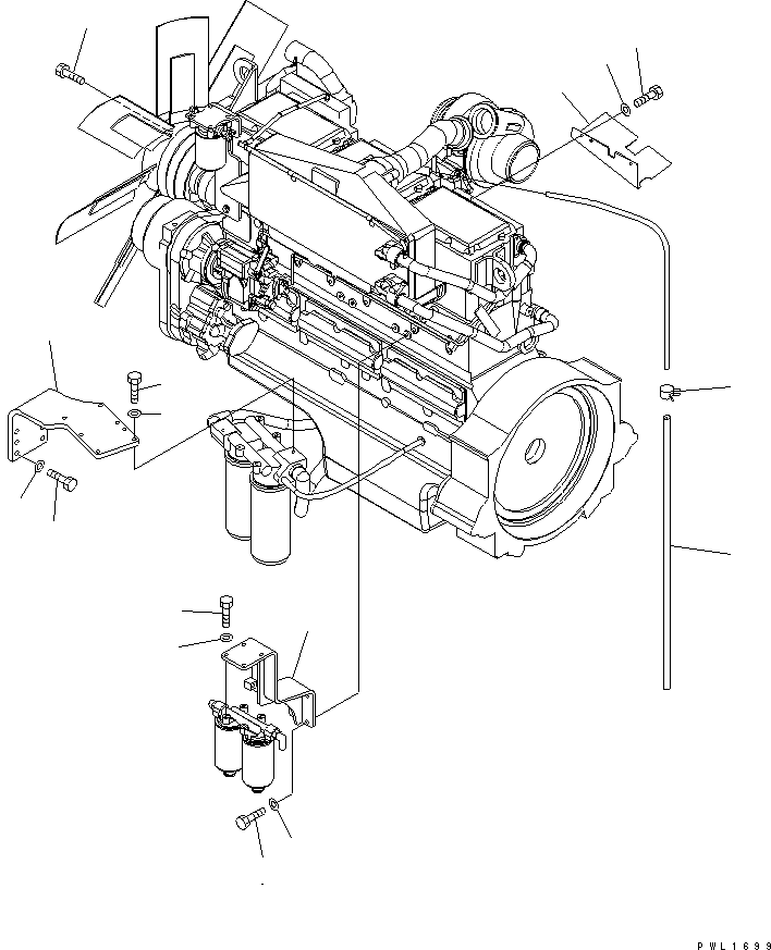 Болт 02010-70870 KOMATSU