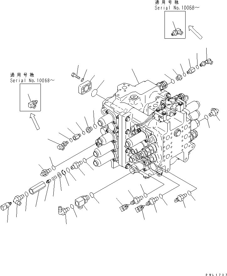 Угольник 19M-61-14940 KOMATSU
