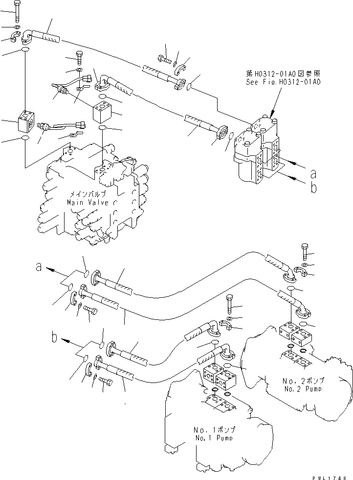 Шланг 21M-62-11680 KOMATSU