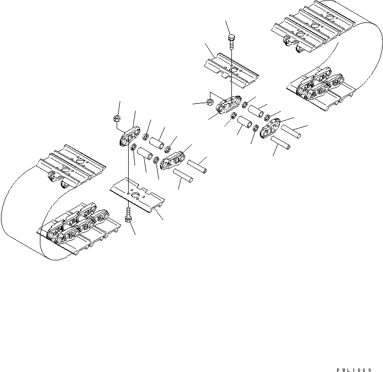 Башмак гусеницы в сборе 21M-32-01030 KOMATSU