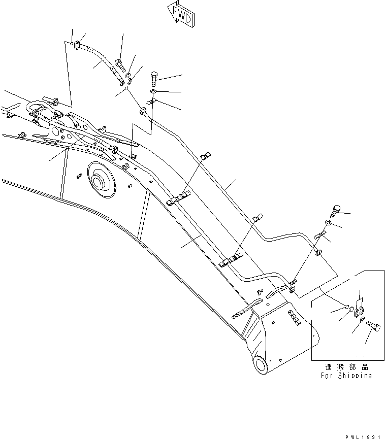 Шланг 07085-11215 KOMATSU