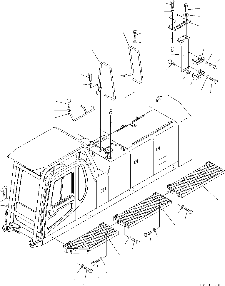 Подножка 21M-54-12671 KOMATSU