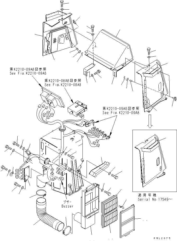 WIRING HARNESS,(REINFORCED TYPE) 195-06-53140 KOMATSU