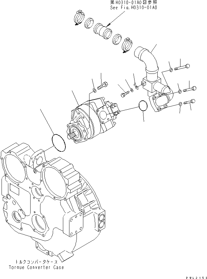 Трубка 17A-60-14381 KOMATSU
