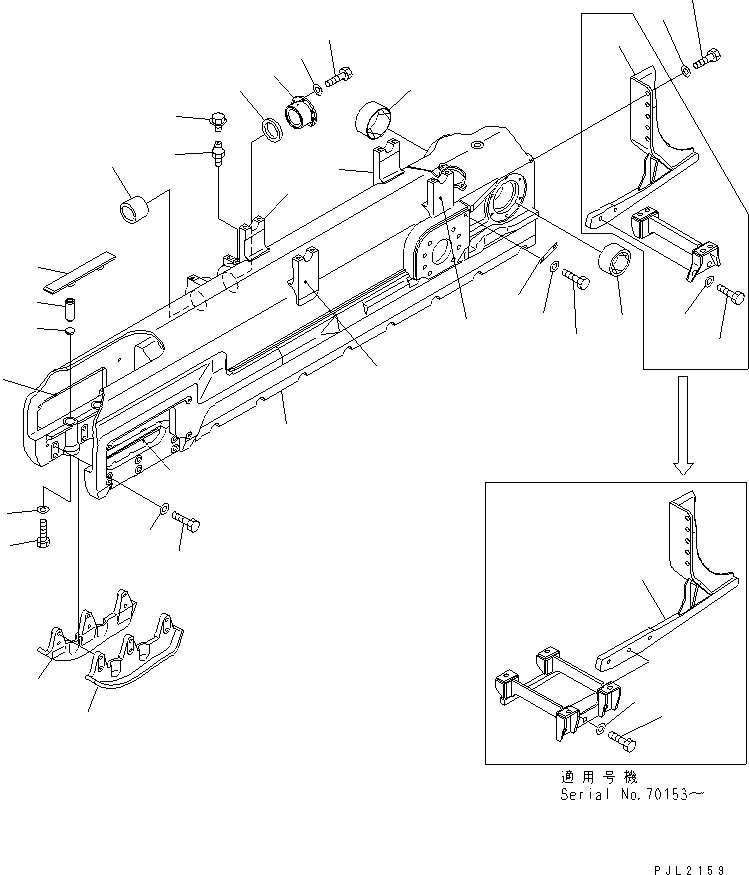 Рама 17A-30-21113 KOMATSU