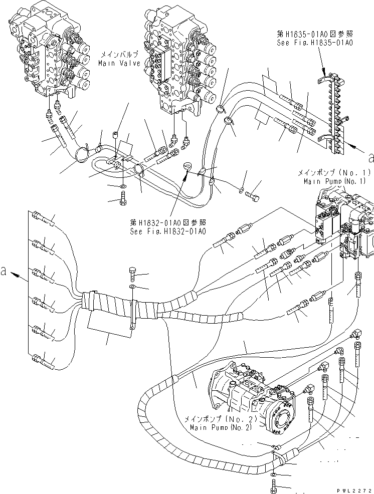 HOSE¤ 3400MM 21N-62-35840 KOMATSU
