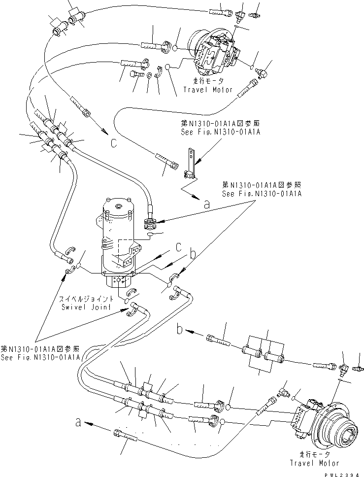 Шланг 07103-50534 KOMATSU
