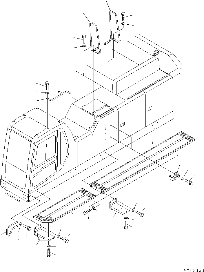 Подножка 209-54-75210 KOMATSU