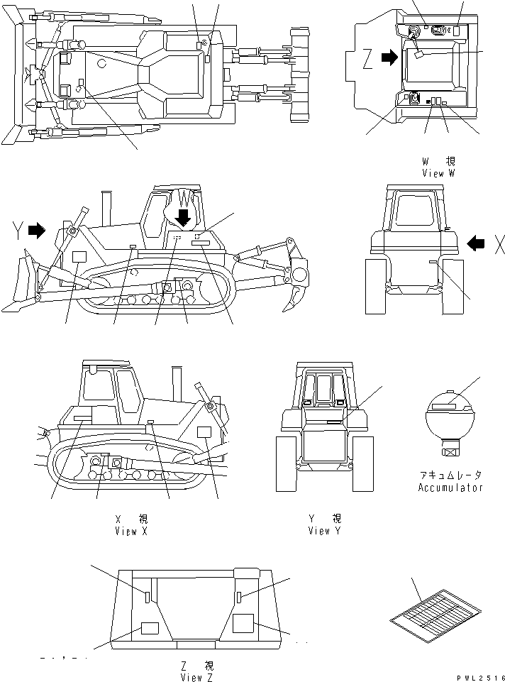 TABLE 17A-98-13352 KOMATSU