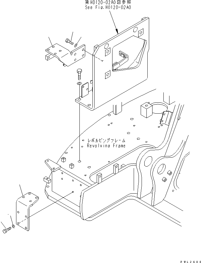 Кронштейн 22U-62-12722 KOMATSU
