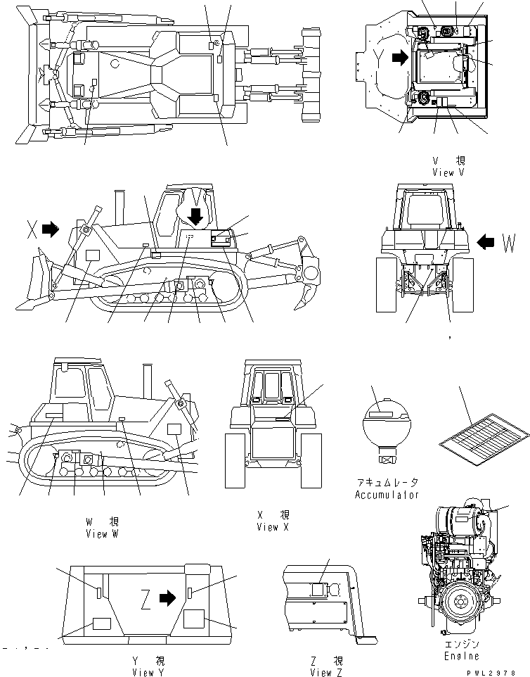 PLATE,CHART, OIL 17A-98-23150 KOMATSU