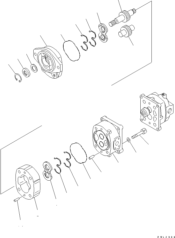 PUMP ASS'Y,(SAR63+SBR10) 705-52-21160 KOMATSU