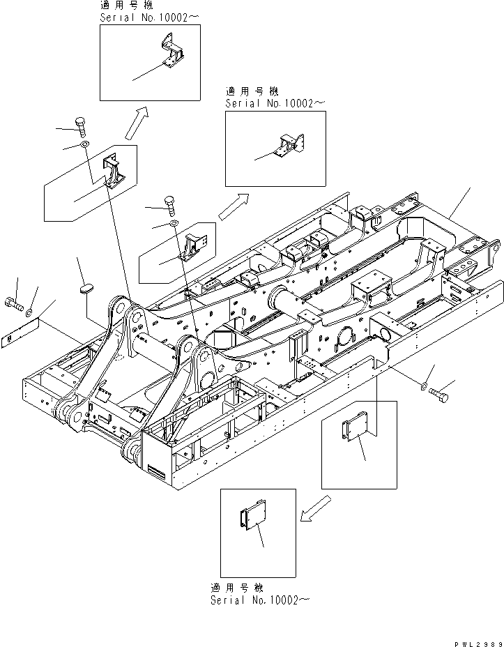 REVOLVING FRAME A. 21T-46-00040 KOMATSU