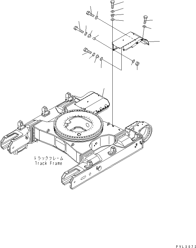 Крышка левая 21T-30-71192 KOMATSU