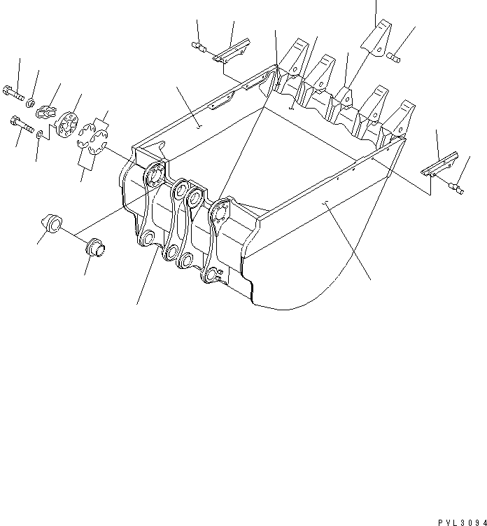 Пластина правая (сварная) 21T-920-6840 KOMATSU