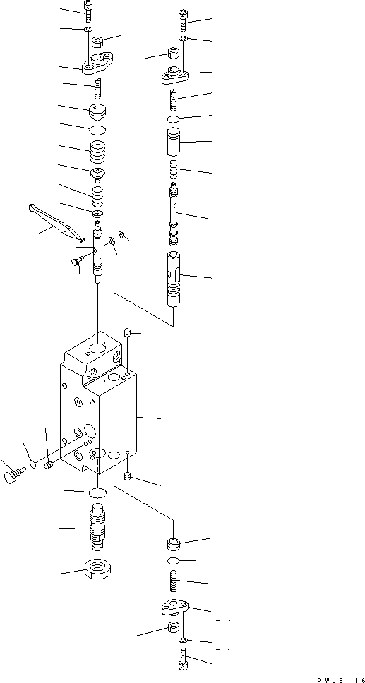 SERVO VALVE SUB A.,REAR 708-25-06450 KOMATSU