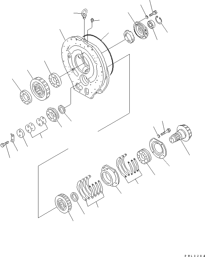 Трансмиссия в сборе 175-15-00217 KOMATSU