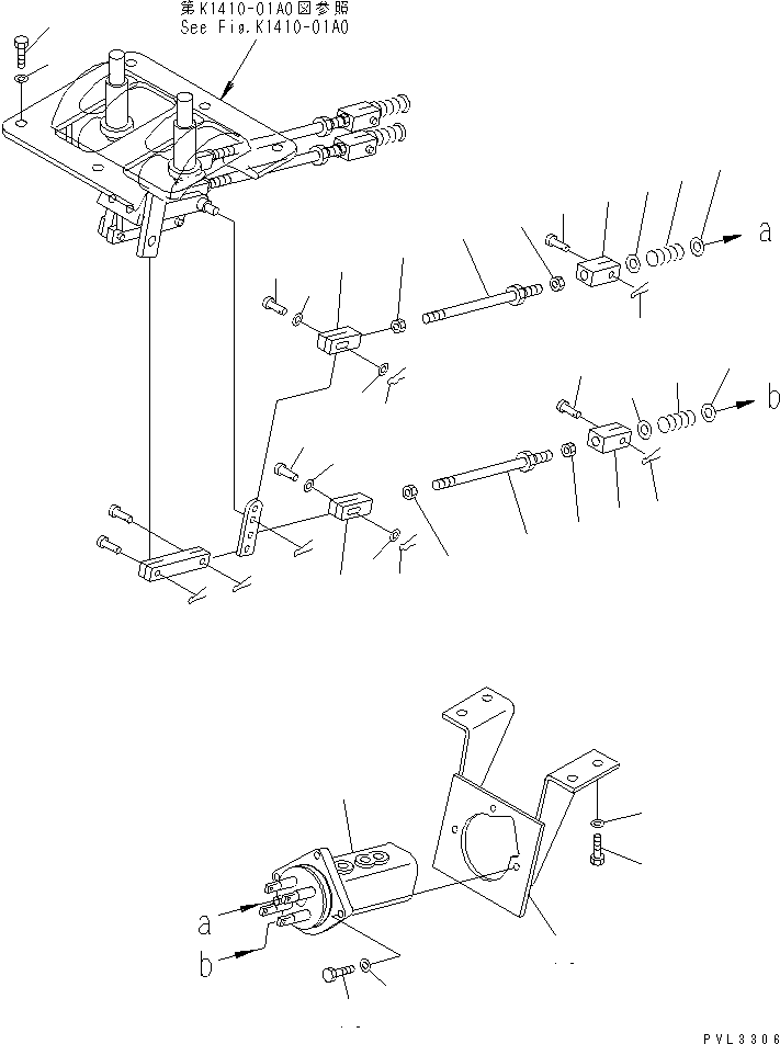 PILOT VALVE,(SEE FIG. Y1670-01A0) (702-16-56003) KOMATSU