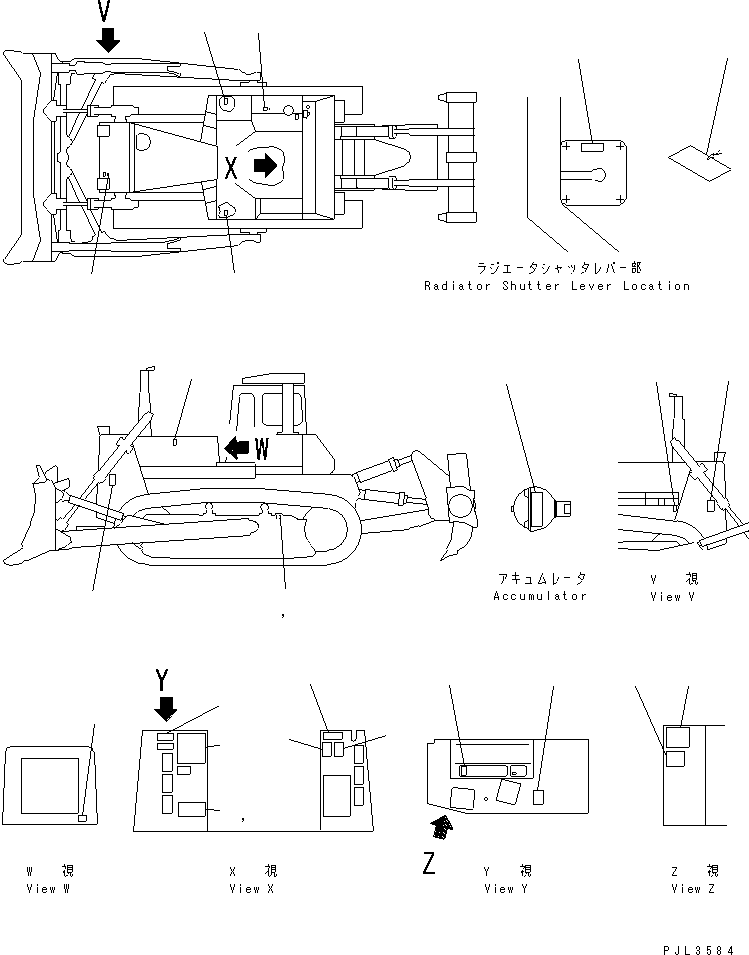 Табличка с инструкцией 09649-00302 KOMATSU