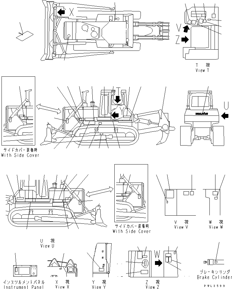 PLATE, NAME,MACHINE \0\175-98-41711 KOMATSU
