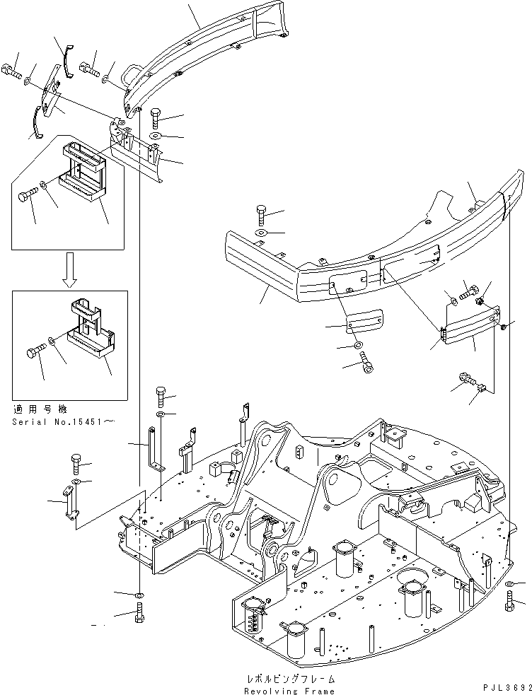 Подножка 22U-54-18271 KOMATSU