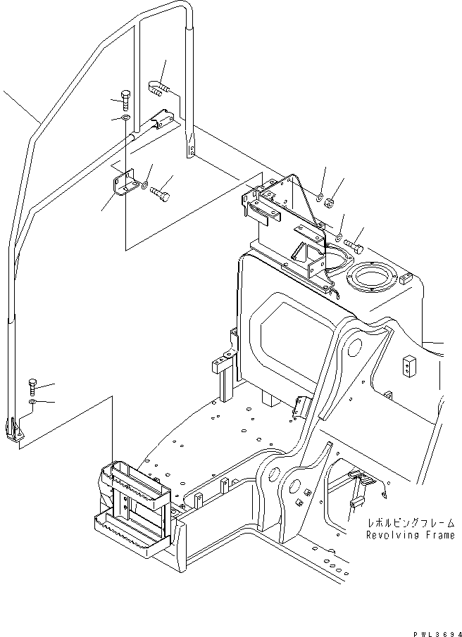 Поручень 22U-54-18280 KOMATSU