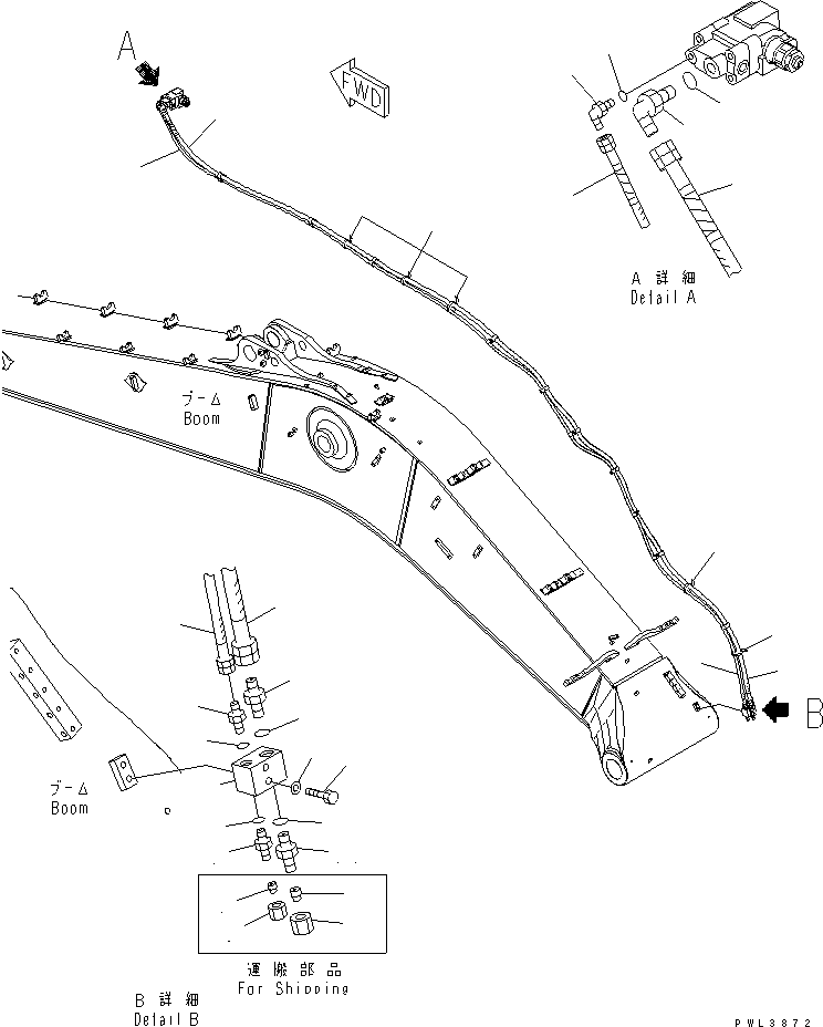 Шланг 21M-62-18170 KOMATSU