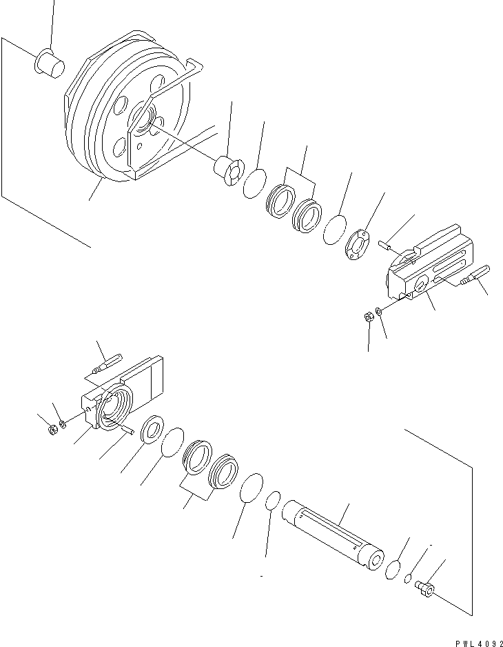 Опора левая 21T-30-32650 KOMATSU
