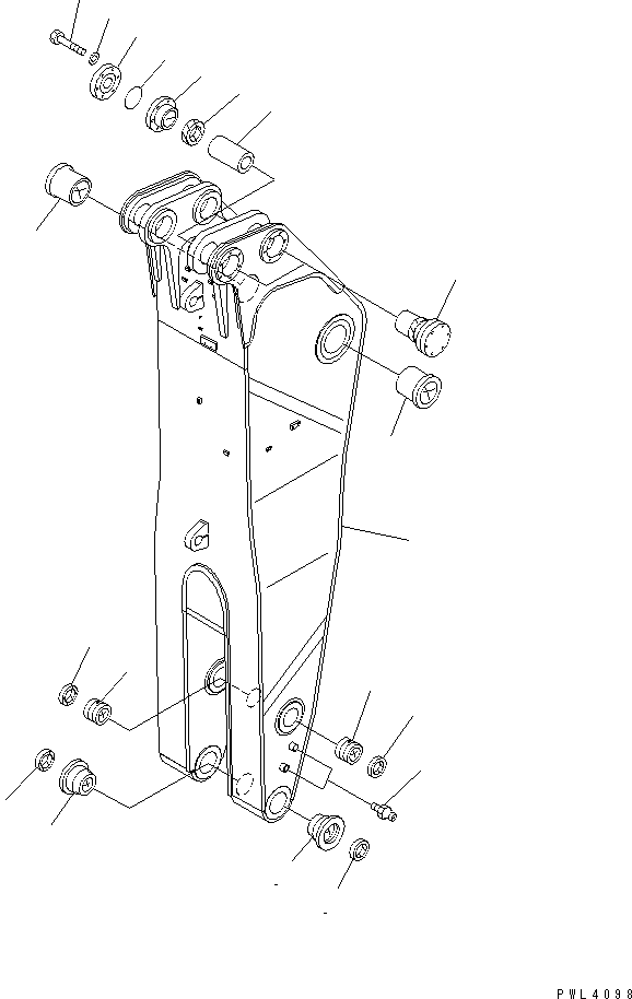 Рукоять в сборе 21T-70-00260 KOMATSU