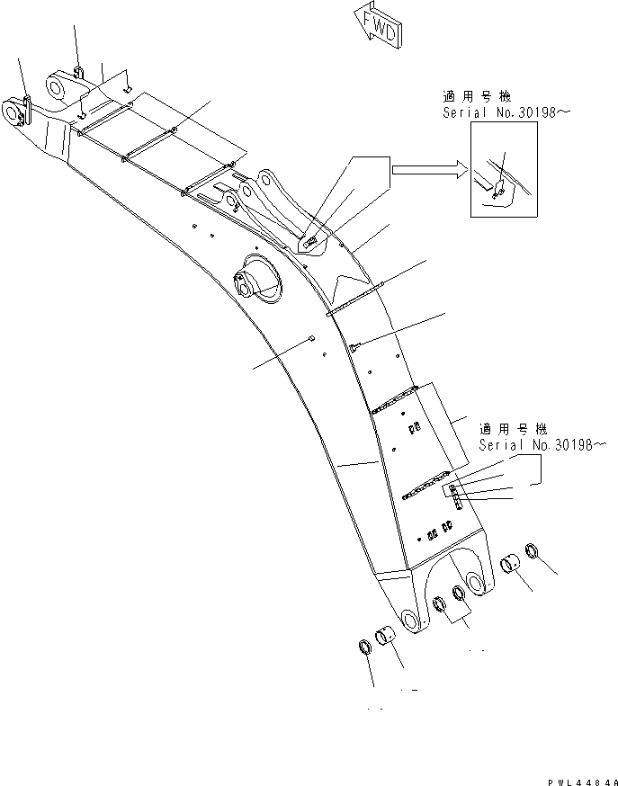 BOOM ASS'Y,7.1MSE 209-70-00215 KOMATSU