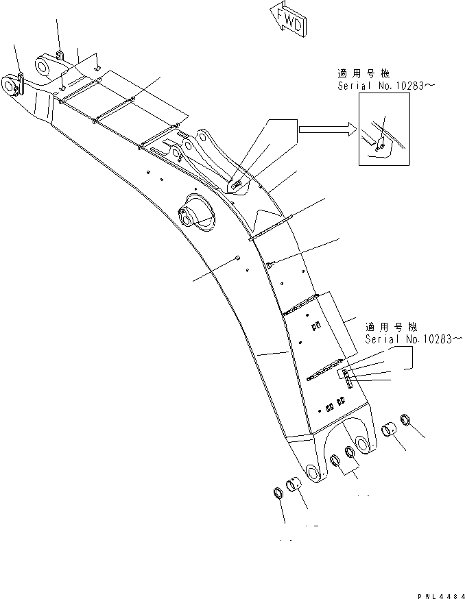 Стрела в сборе 209-70-00211 KOMATSU