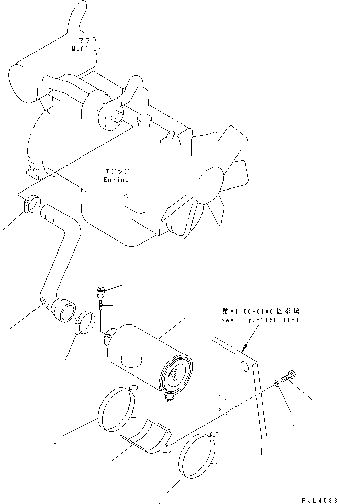 AIR CLEANER ASS'Y,(SEE FIG.B0200-51A0) (6207-81-7900) KOMATSU
