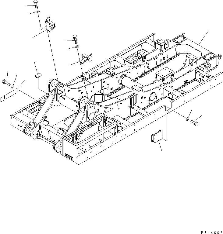 REVOLVING FRAME A. 21T-46-00050 KOMATSU