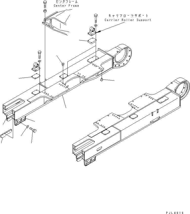 FRAME(R.H) 21N-30-32521 KOMATSU