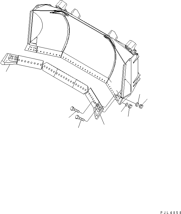 END BIT,L.H. 198-72-51270 KOMATSU