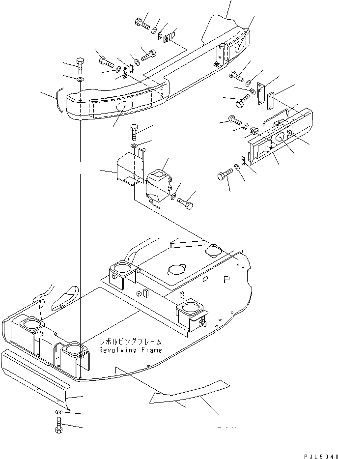 Крышка 22B-54-11981 KOMATSU