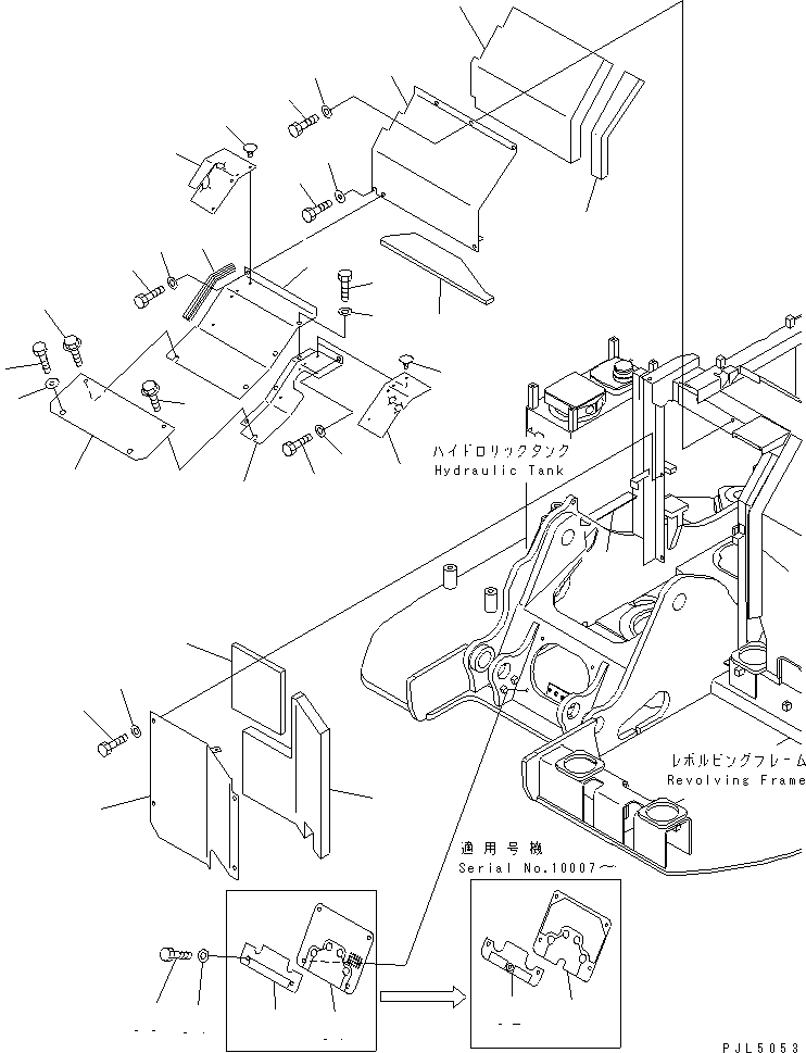 Крышка 22B-54-12531 KOMATSU