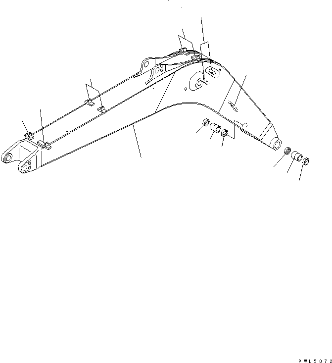 Опора (сварная) 209-72-15210 KOMATSU
