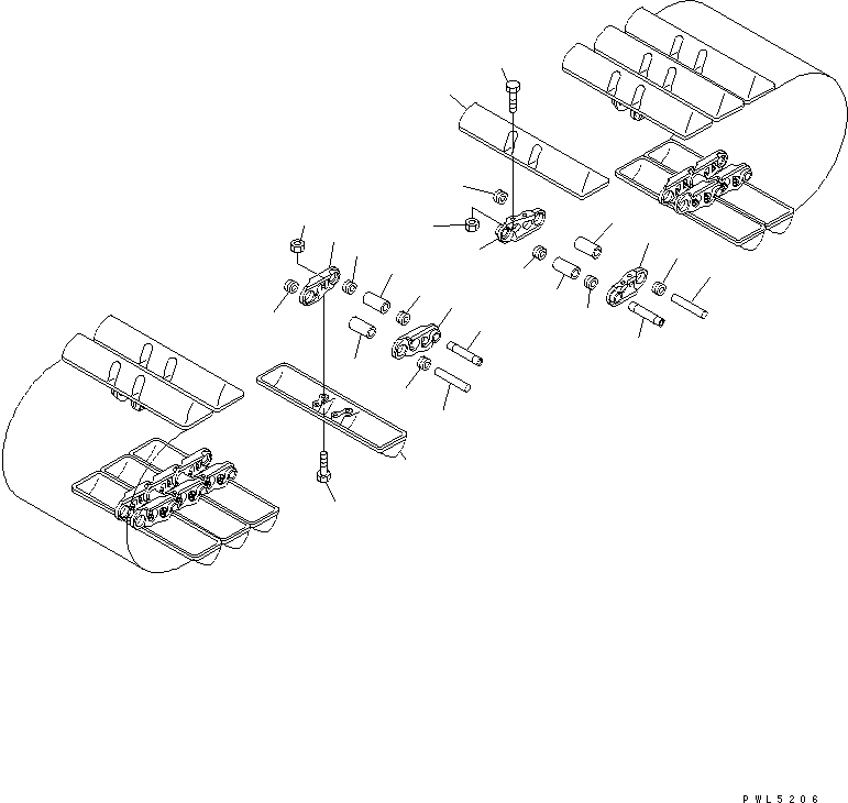 TRACK SHOE ASS'Y,700P GPC60 201-32-02220 KOMATSU