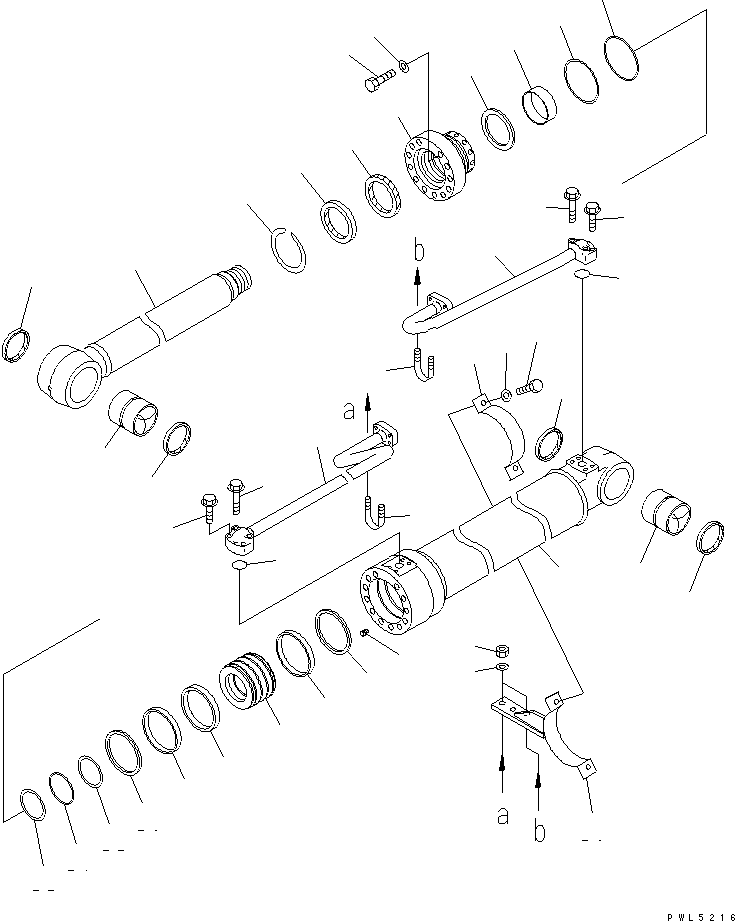 Шток поршня 22U-63-52521 KOMATSU