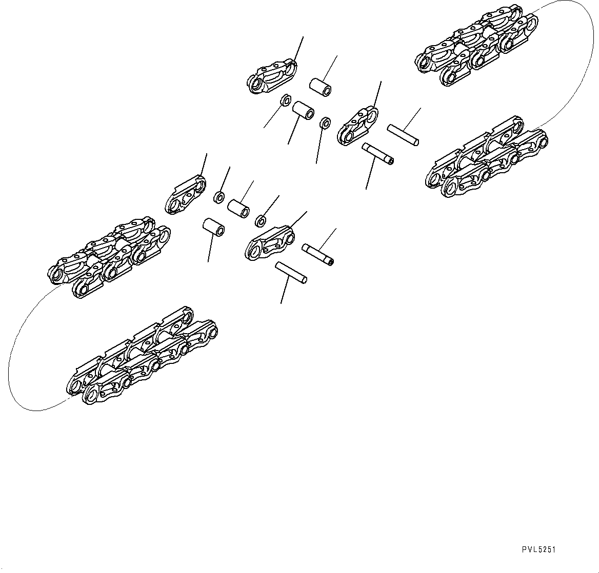 Track Link Assembly 175-32-00207 KOMATSU