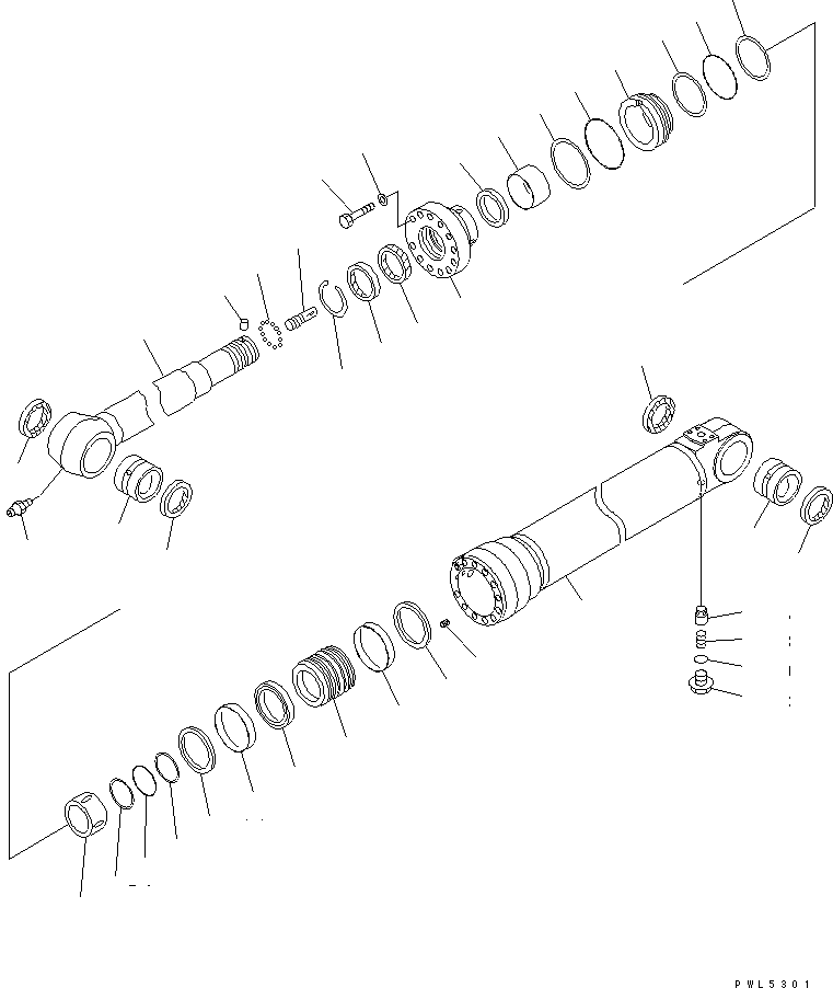 CYLINDER ASS'Y,(NATURAL YELLOW) 22U-63-09320 KOMATSU