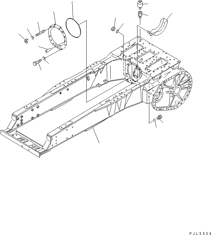 MAIN FRAME ASS'Y 176-21-55100 KOMATSU