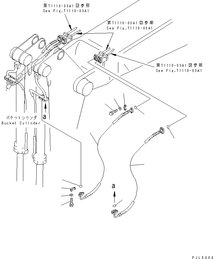 Шланг 07098-41435 KOMATSU