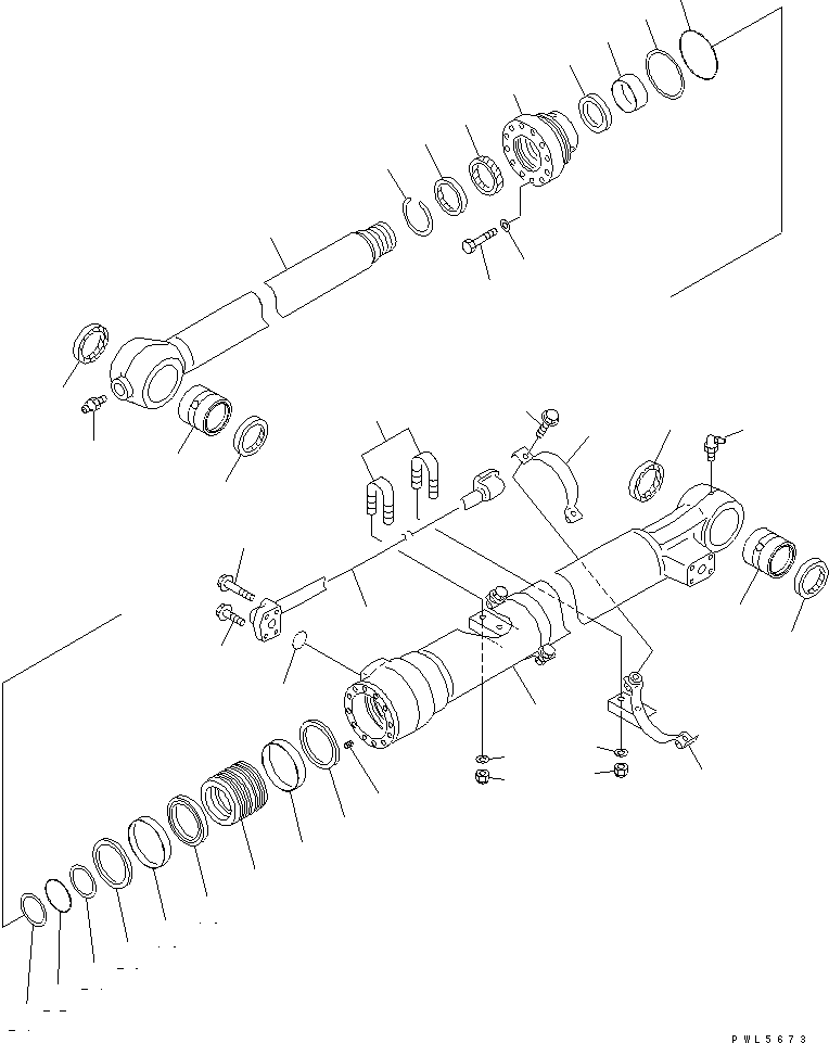 Цилиндр в сборе 707-01-0C700 KOMATSU