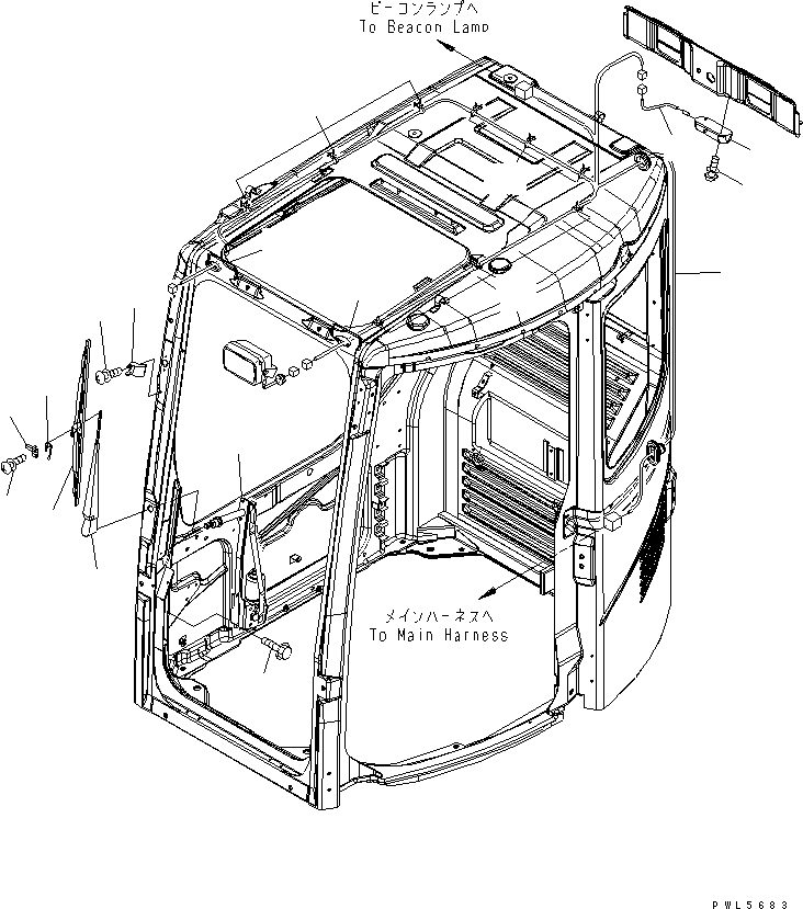 Жгут проводов 22B-54-17221 KOMATSU