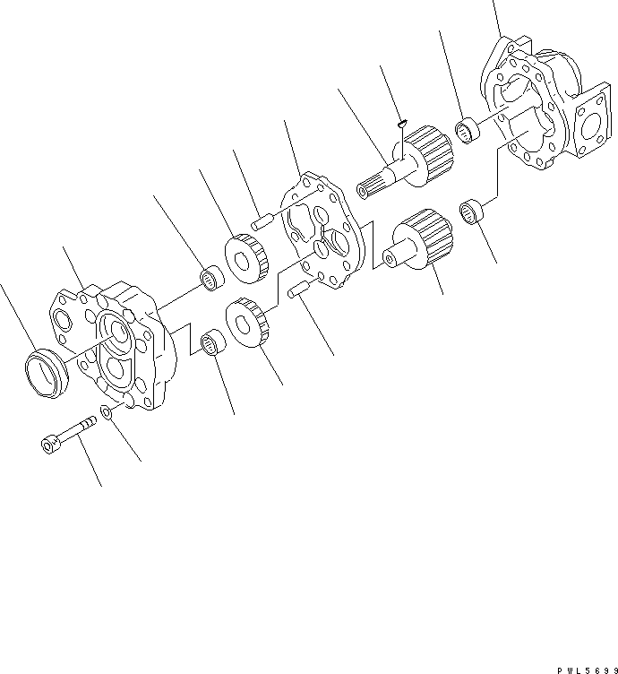 Ведомая шестерня (\7\705-89-00080) KOMATSU