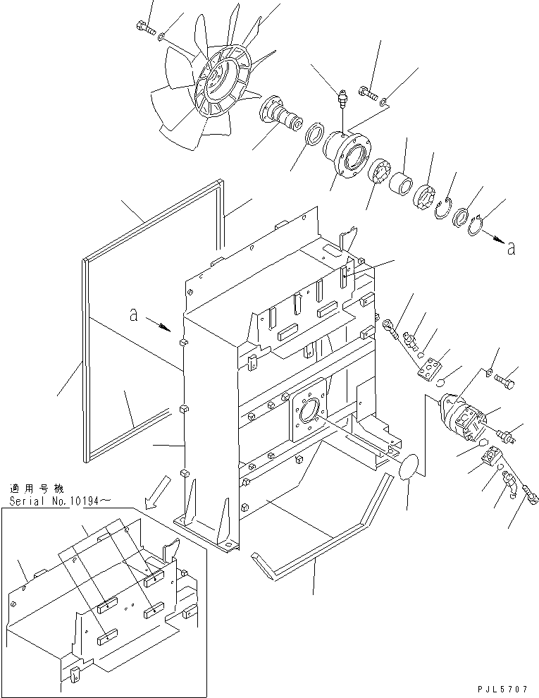 Кожух вентилятора 21N-03-31513 KOMATSU