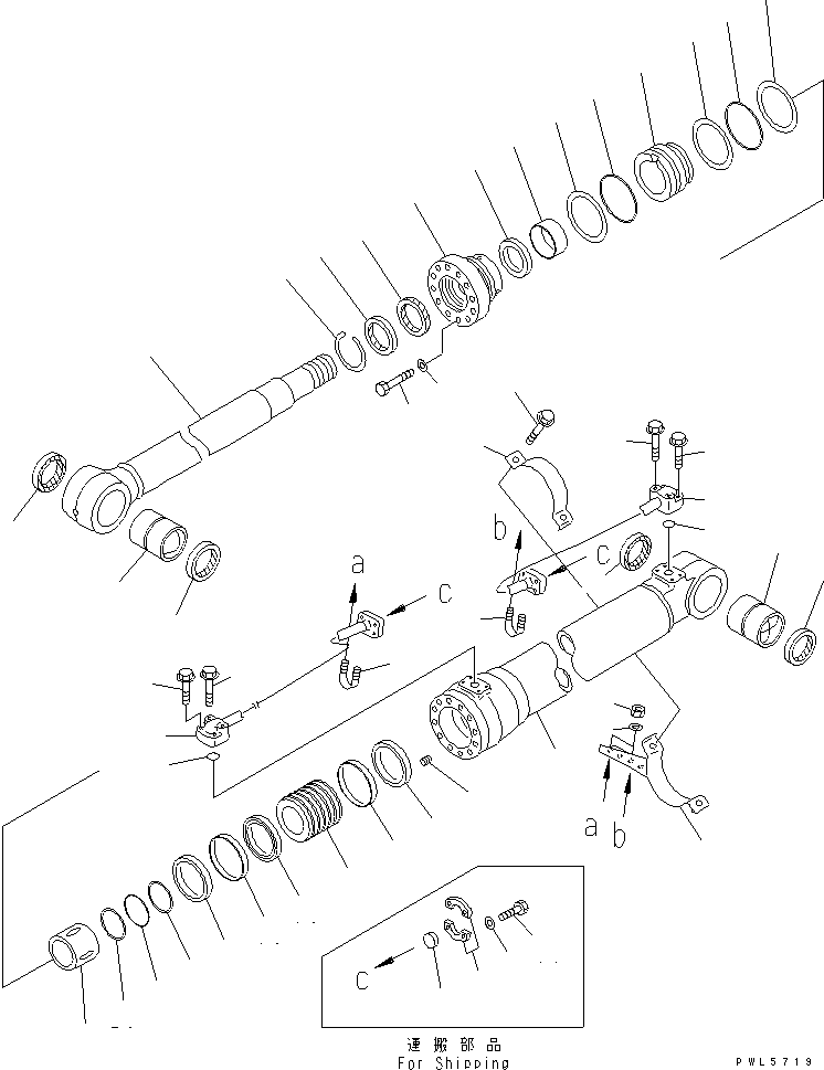 Цилиндр в сборе 707-01-0C400 KOMATSU