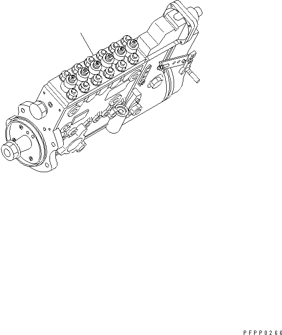 Топливный насос высокого давления в сборе 6742-01-5512 KOMATSU